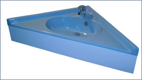 Plan vasque d'angle